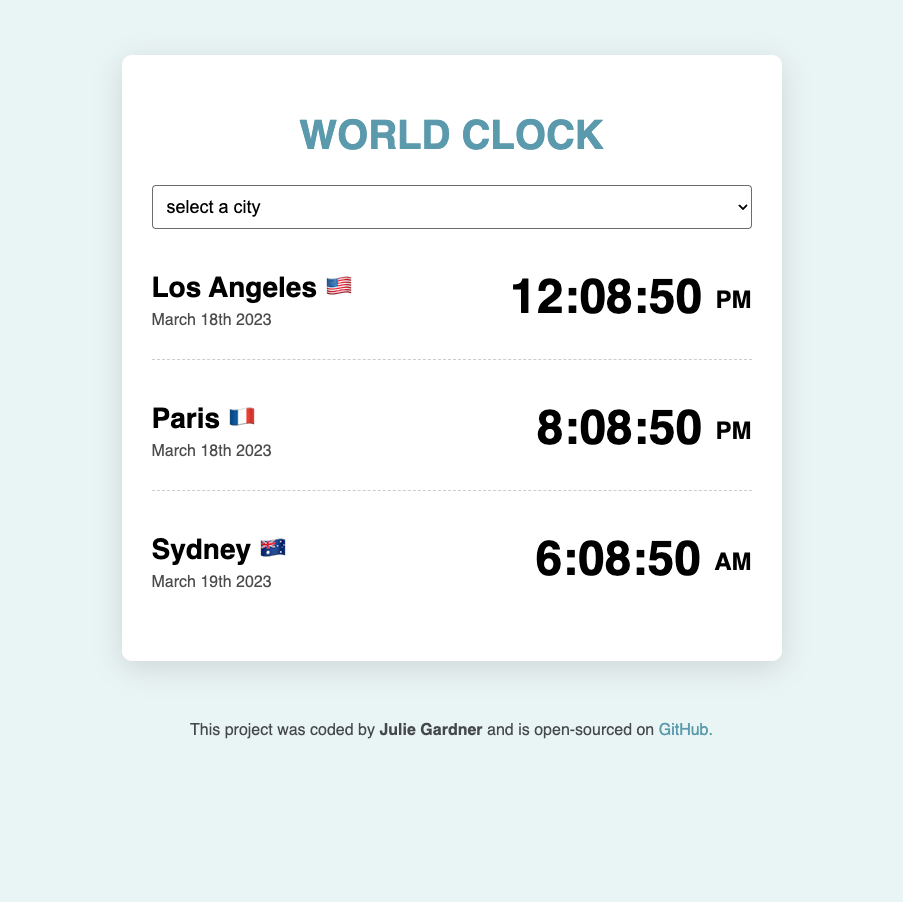 world clock website